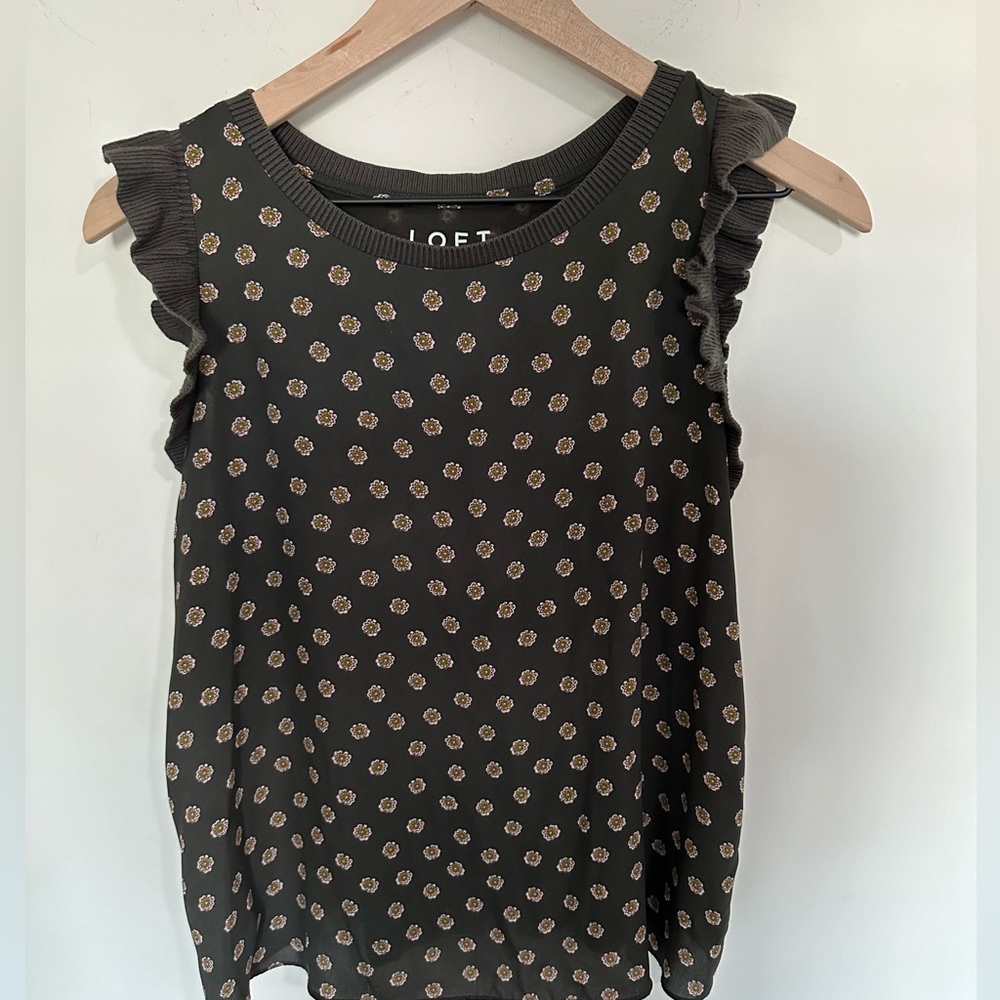 Loft mixed media top
